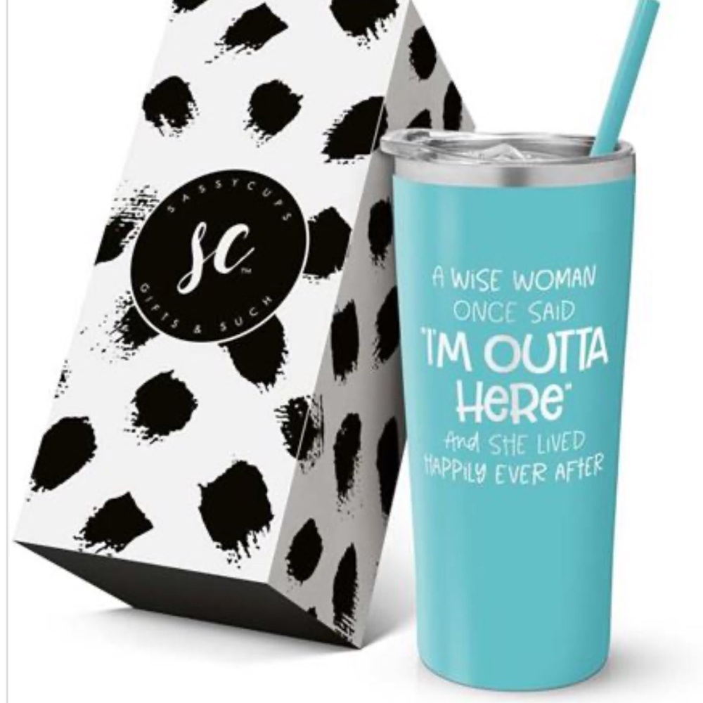 Teal Travel Tumbler with Straw